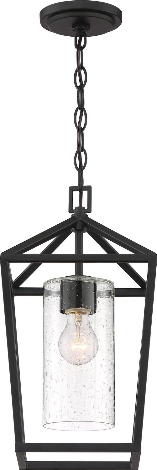 Hopewell Outdoor Lantern Pendant in Matte Black