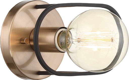 Chassis Wall Sconce in Copper Brushed Brass and Matte Black
