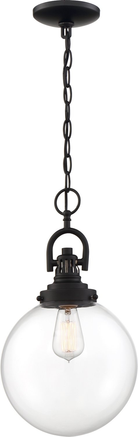 Skyloft Pendant in Aged Bronze and Clear