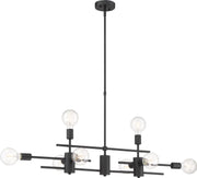 Delphi 8-Light Linear Chandelier in Black