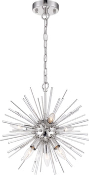Cirrus 6-Light Chandelier in Polished Nickel