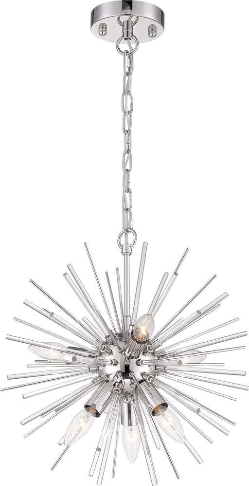 Cirrus 6-Light Chandelier in Polished Nickel