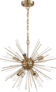 Cirrus 8-Light Chandelier in Vintage Brass