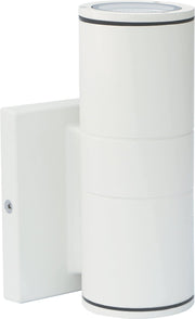 Dark Sky LED Outdoor Cylinder Wall Sconce in White