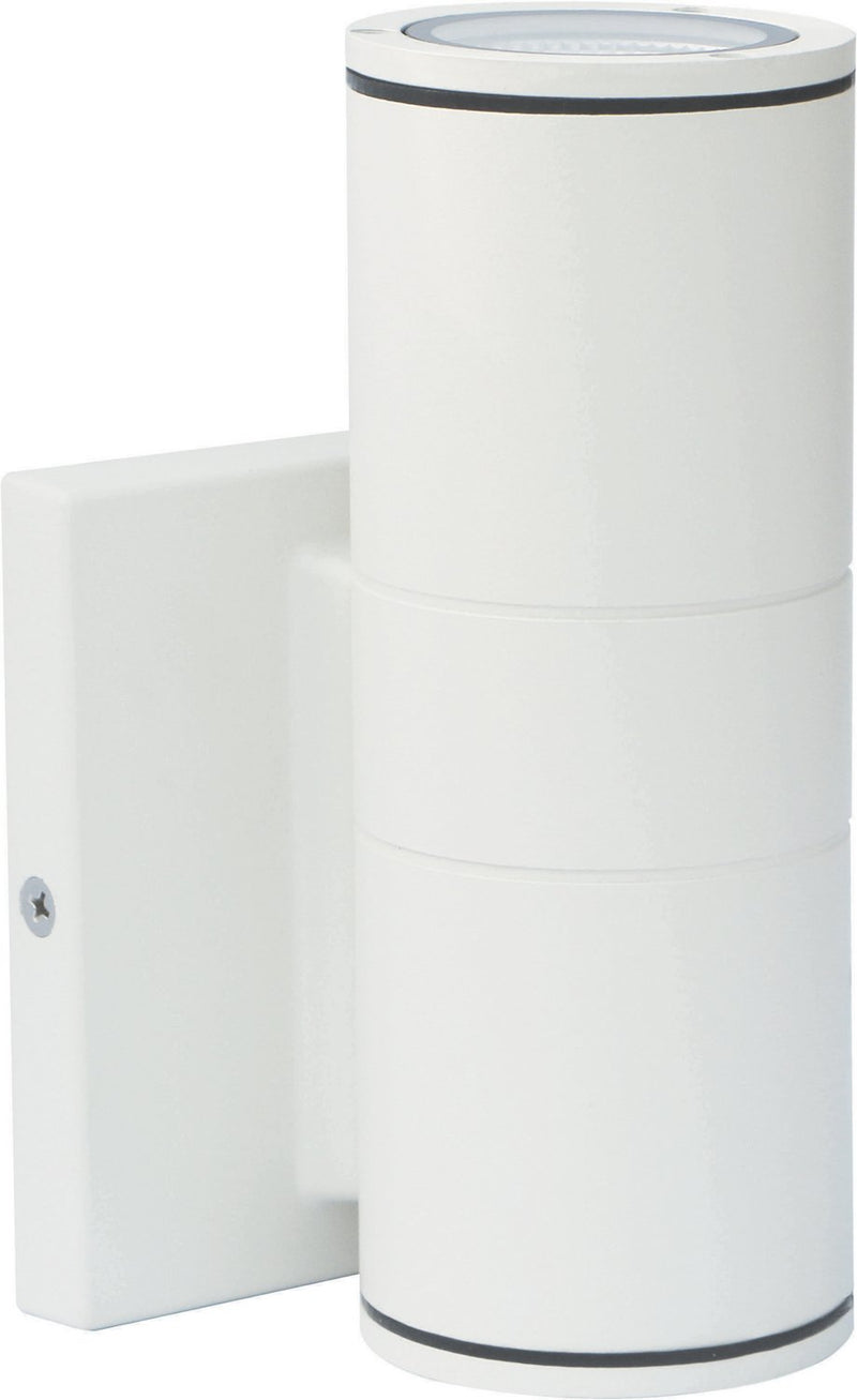 Dark Sky LED Outdoor Cylinder Wall Sconce in White