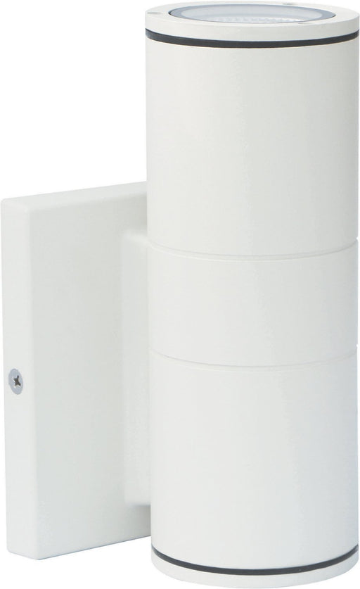 Dark Sky LED Outdoor Cylinder Wall Sconce in White