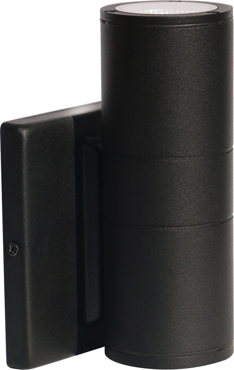 Dark Sky LED Outdoor Cylinder Wall Sconce in Black