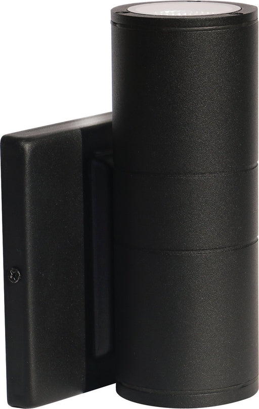Dark Sky LED Outdoor Cylinder Wall Sconce in Black