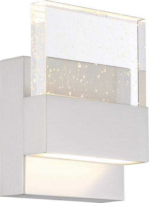 Ellusion Small LED Wall Sconce in Polished Nickel