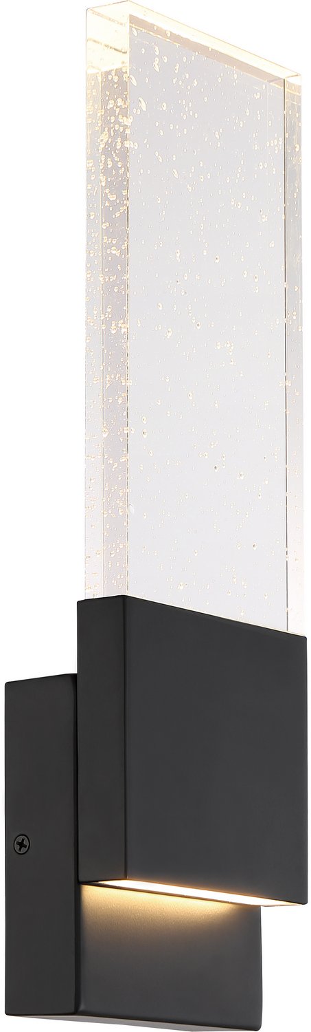 Ellusion Tall LED Wall Sconce in Matte Black