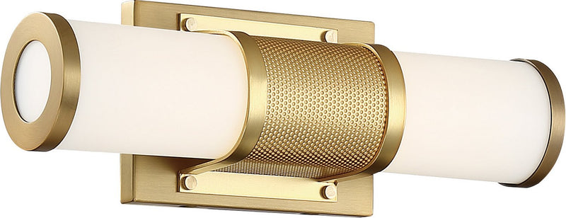 Caper 13" LED Bath Vanity Light in Brushed Brass