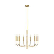Brianna 9-Light Medium Chandelier in Burnished Brass
