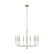 Brianna 9-Light Medium Chandelier in Polished Nickel