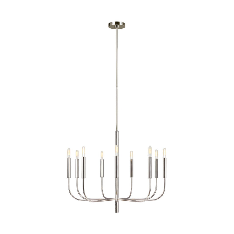 Brianna 9-Light Medium Chandelier in Polished Nickel