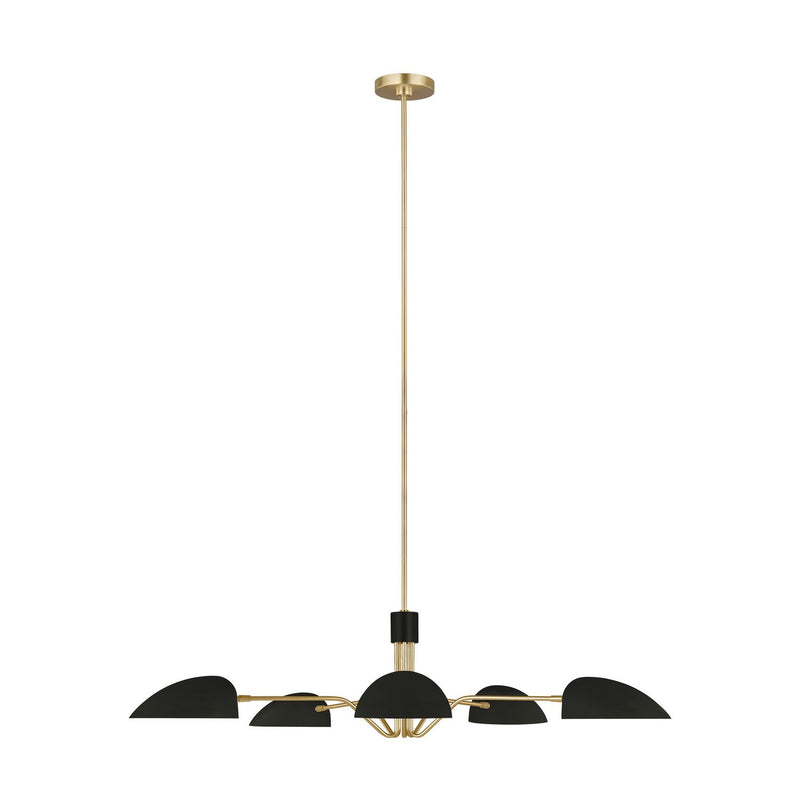 Jane 5-Light Chandelier in Midnight Black