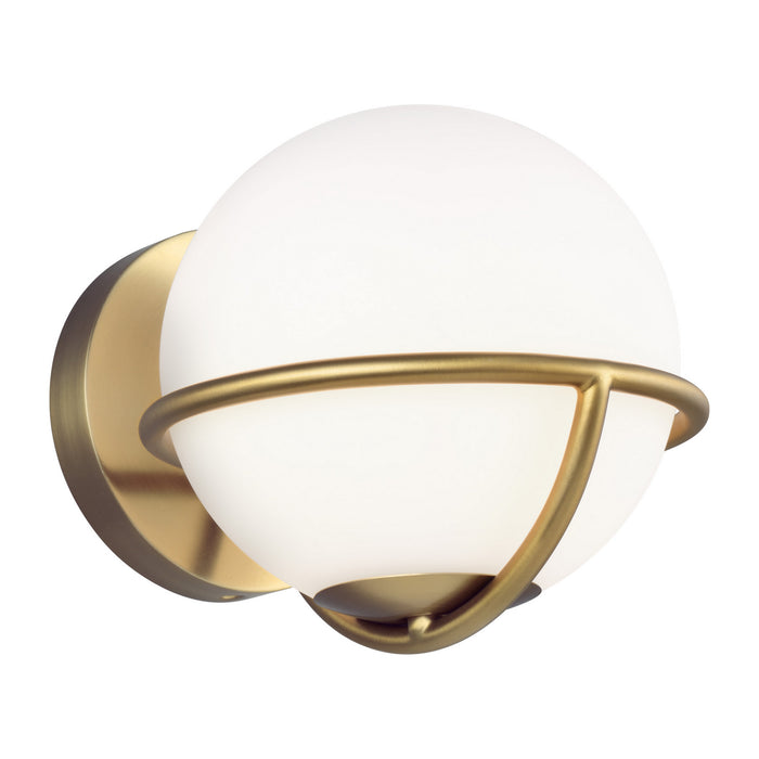 Apollo 1-Light Wall Sconce in Burnished Brass - Lamps Expo