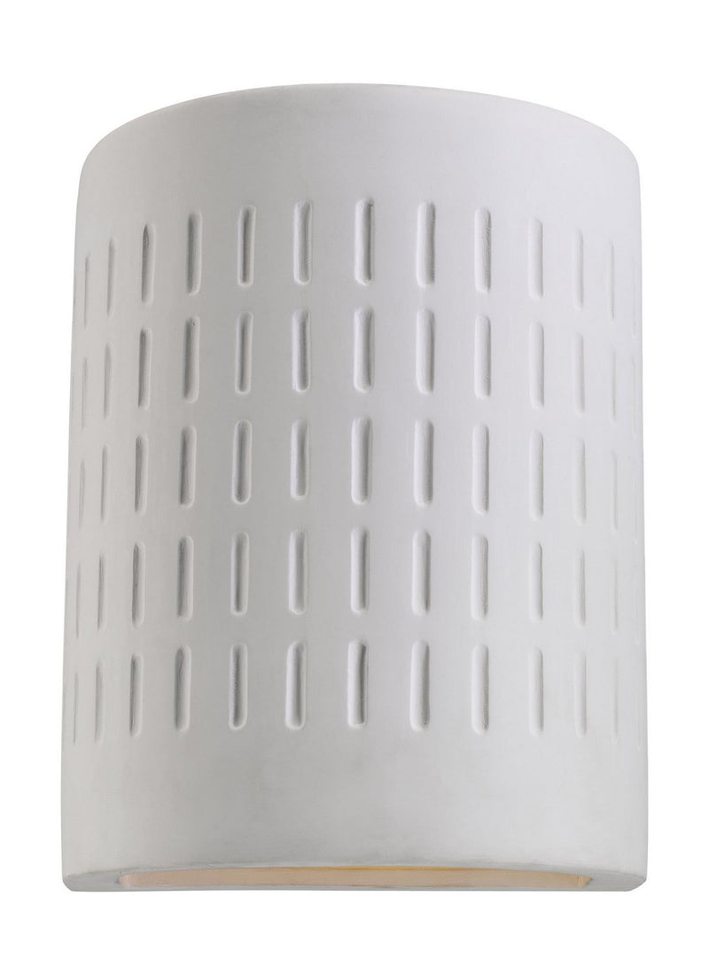 Paintable Ceramic Sconces Outdoor Wall Lantern in Unfinished Ceramic
