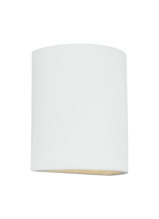 Paintable Ceramic Sconces One Light Outdoor Wall Lantern in Unfinished Ceramic