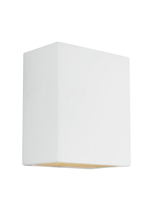 Paintable Ceramic Sconces One Light Outdoor Wall Lantern in Unfinished Ceramic