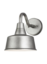 Barn Light Small Outdoor Wall Sconce in Weathered Pewter