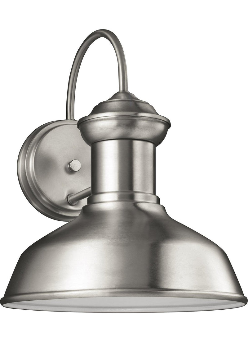 Fredricksburg Small Outdoor Wall Lantern in Satin Aluminum