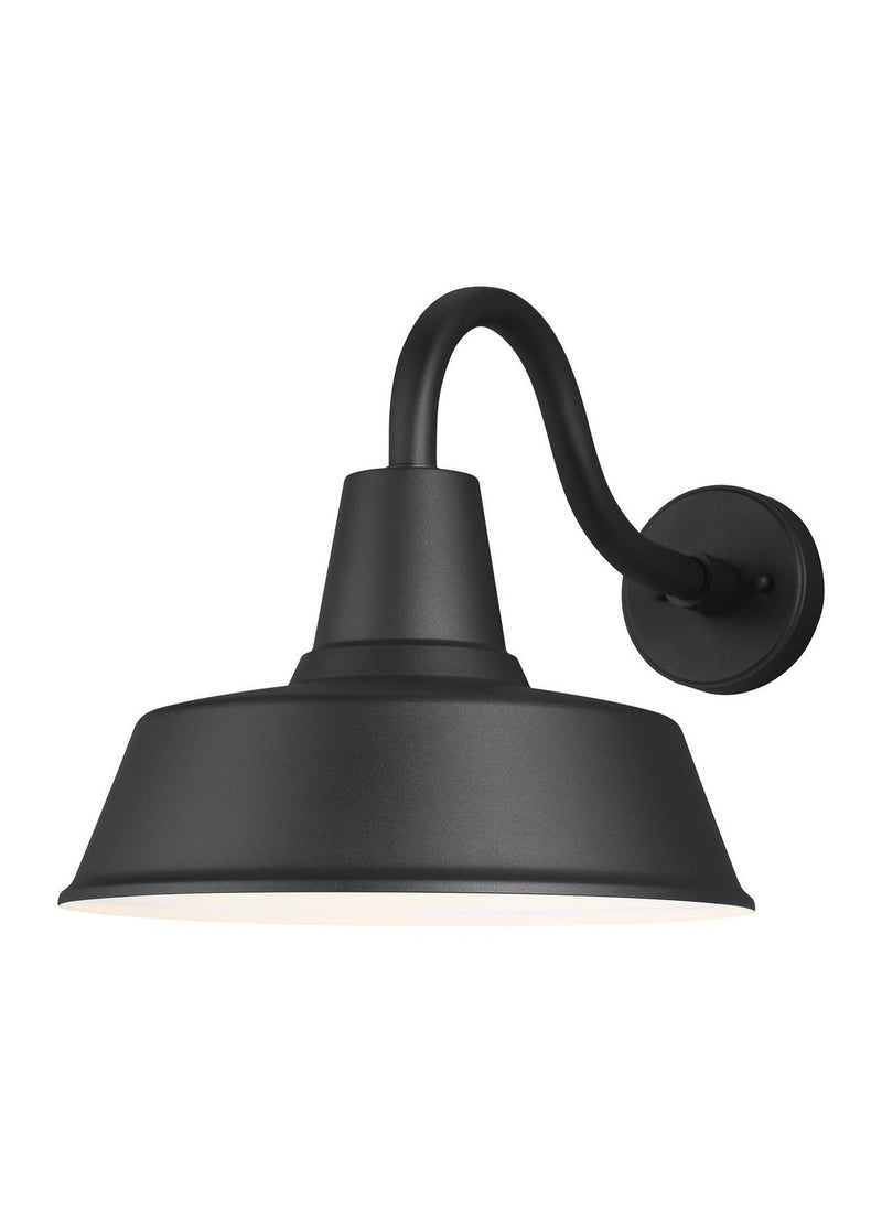 Barn Light Large Outdoor Wall Sconce in Black