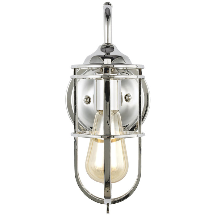 Urban Renewal One Light Wall Sconce in Polished Nickel