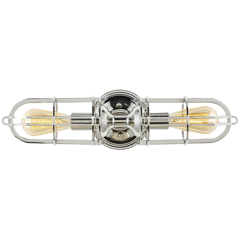 Urban Renewal Two Light Wall Bracket in Polished Nickel