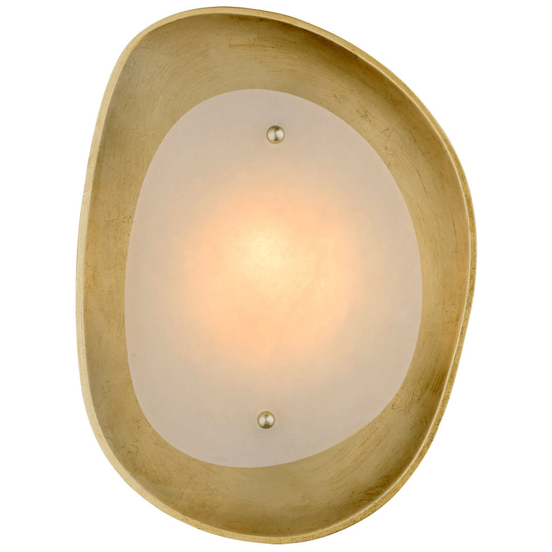 Samos Small Sculpted Wall Sconce in Gild