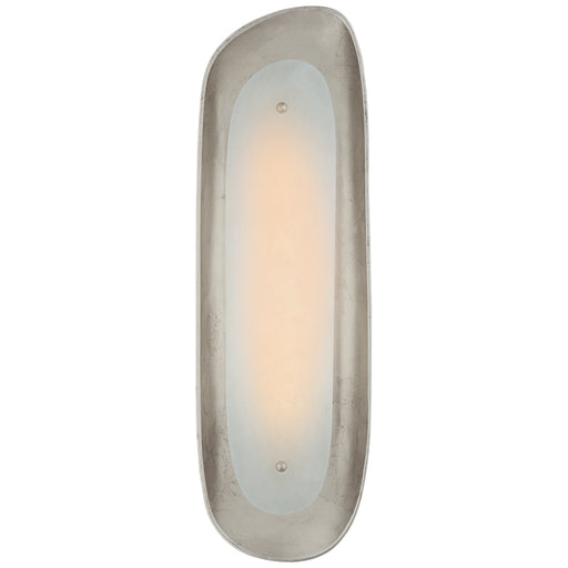 Samos LED Wall Sconce in Burnished Silver Leaf