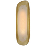 Samos Tall Sculpted Wall Sconce in Gild
