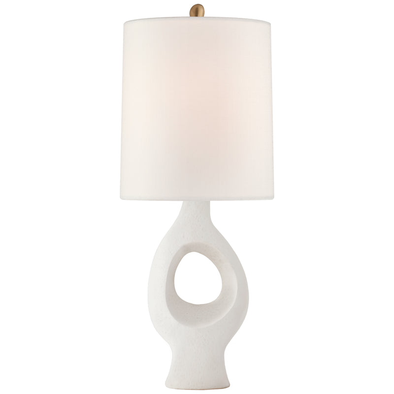 Capra One Light Table Lamp in Marion White