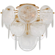 Loire Medium Tiered 4-Light Flush Mount in Gild