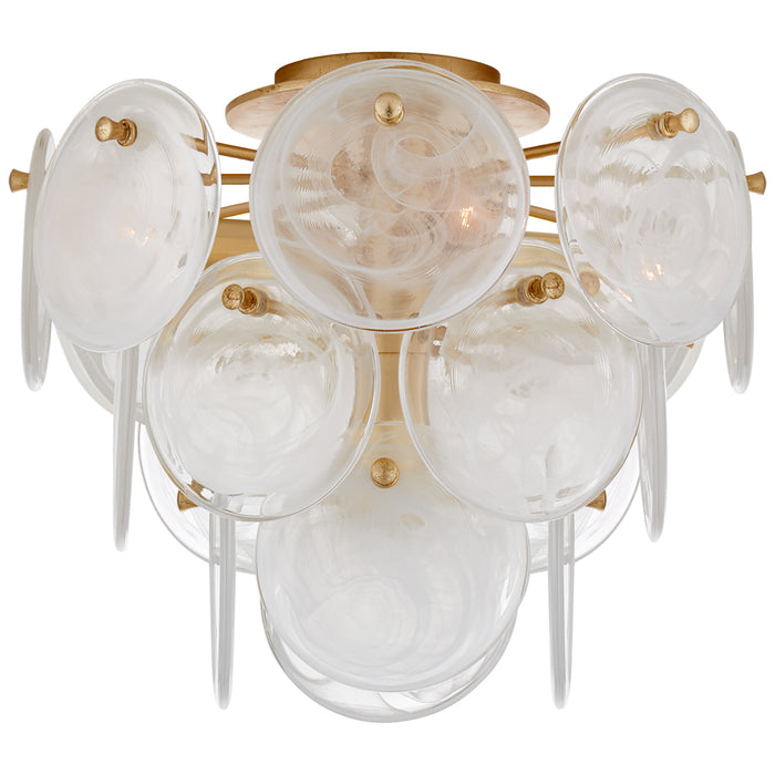 Loire Four Light Flush Mount in Gild