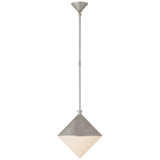 Sarnen Small Pendant in Burnished Silver Leaf