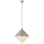 Sarnen Large Pendant in Burnished Silver Leaf