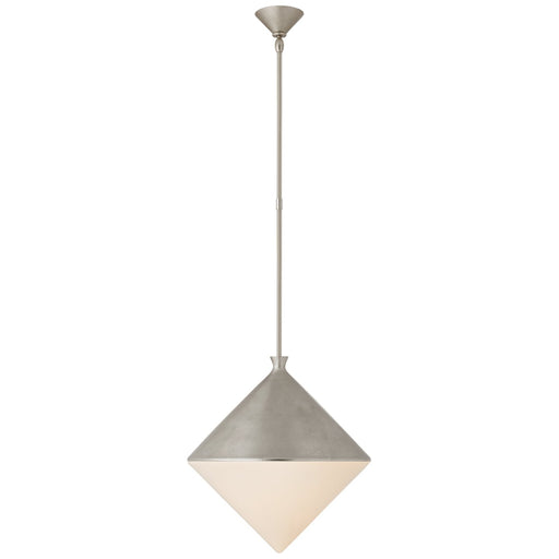 Sarnen Large Pendant in Burnished Silver Leaf