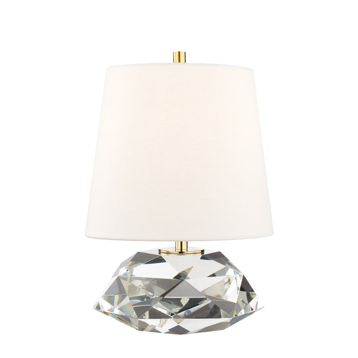 Henley 1-Light Small Table Lamp in Aged Brass - Lamps Expo