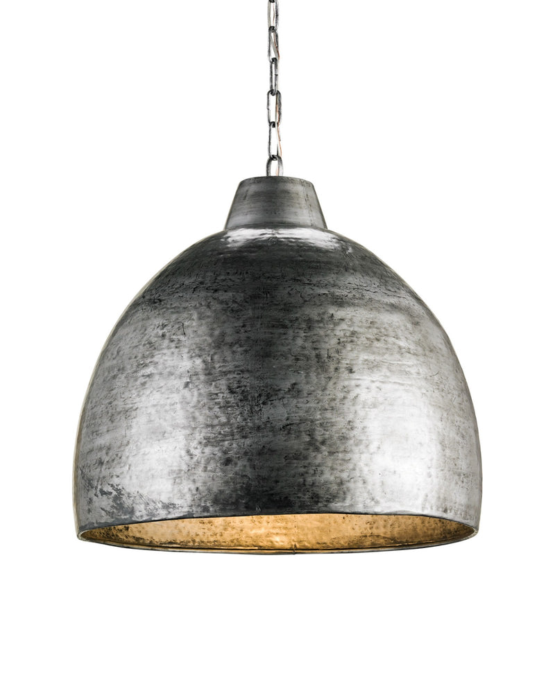 Earthshine Large Steel Pendant in Blackened Steel