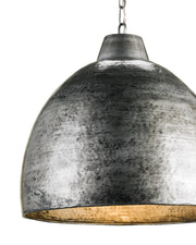 Earthshine Large Steel Pendant in Blackened Steel