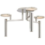 Melange Large Floating Disc 24" Semi-Flush Mount in Polished Nickel