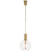 Nye Globe Pendant in Antique-Burnished Brass