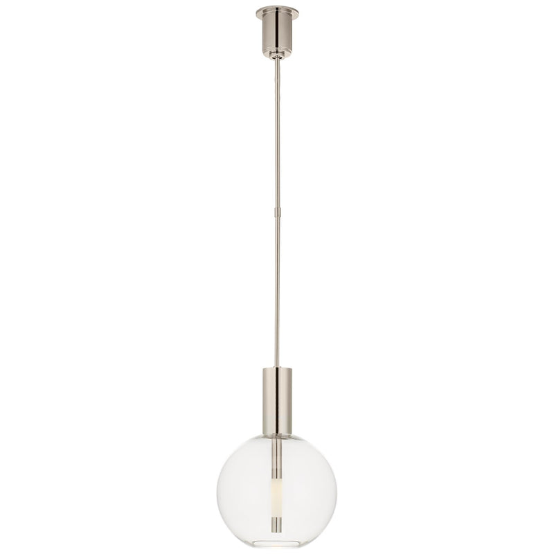 Nye Globe Pendant in Polished Nickel