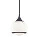 Reese 1 Light Small Pendant in Old Bronze