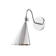 Lupe 1 Light Wall Sconce in Polished Nickel