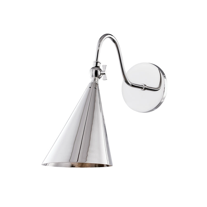 Lupe 1 Light Wall Sconce in Polished Nickel