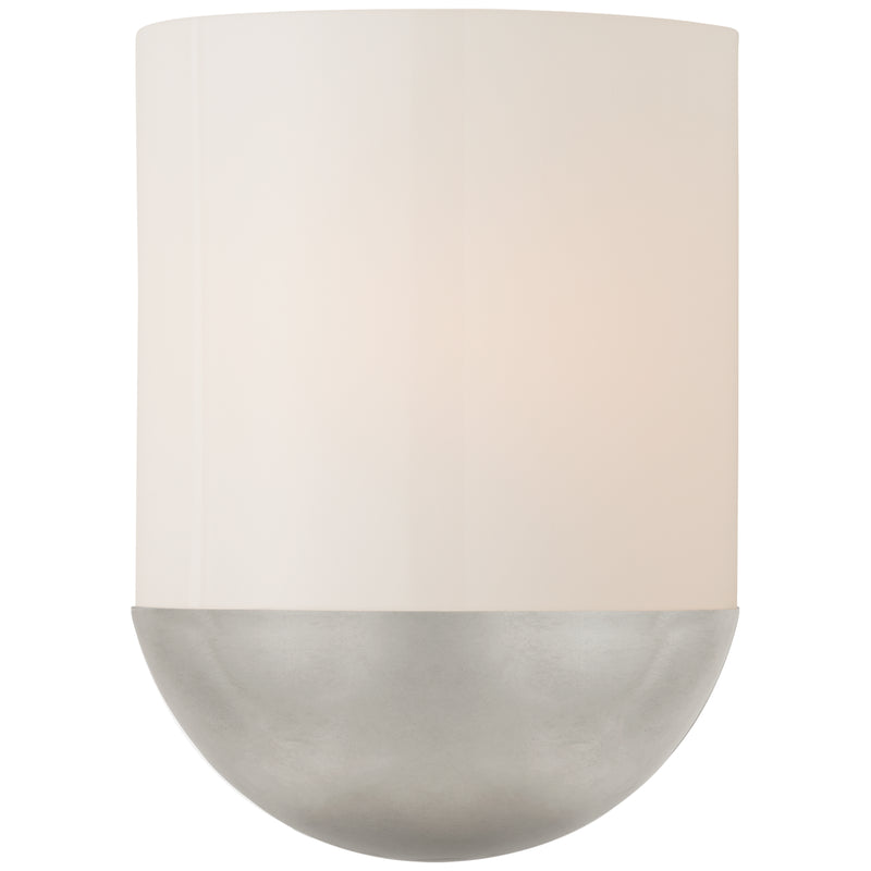 Crescent LED Wall Sconce in Burnished Silver Leaf