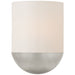 Crescent LED Wall Sconce in Burnished Silver Leaf