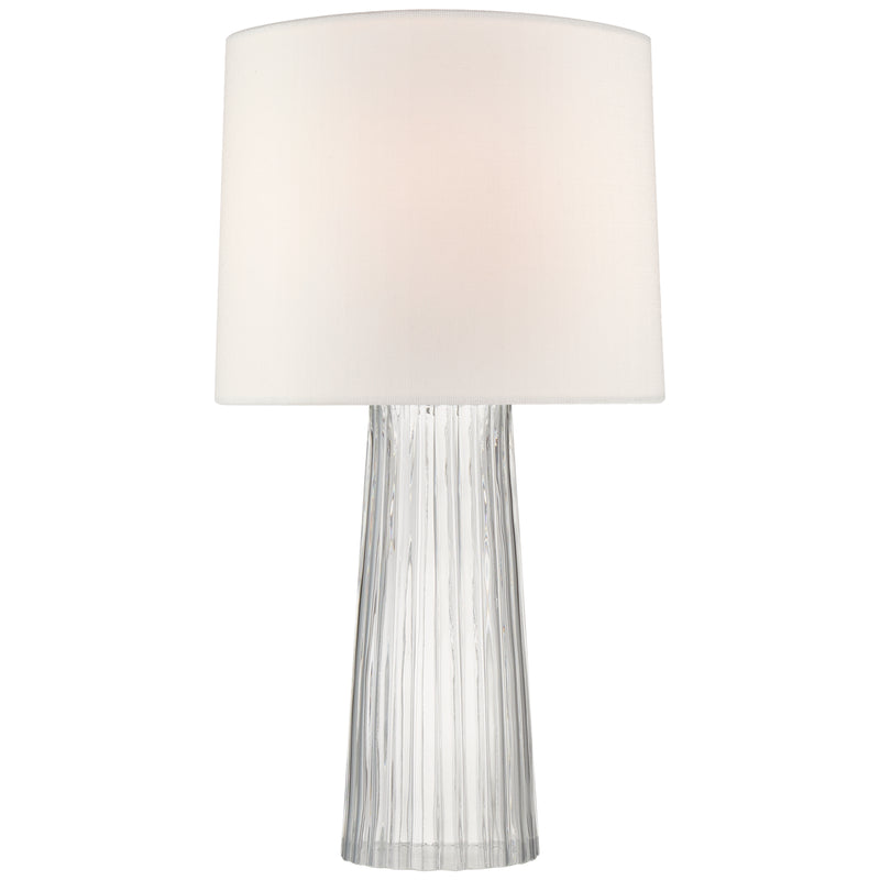 Danube One Light Table Lamp in Clear Glass