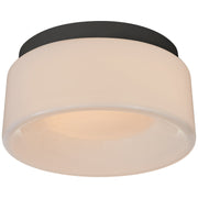Halo 5.5" Solitaire Flush Mount in Matte Black